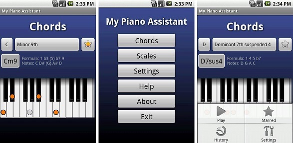 اپلیکیشن My Piano Assistant - هوچین